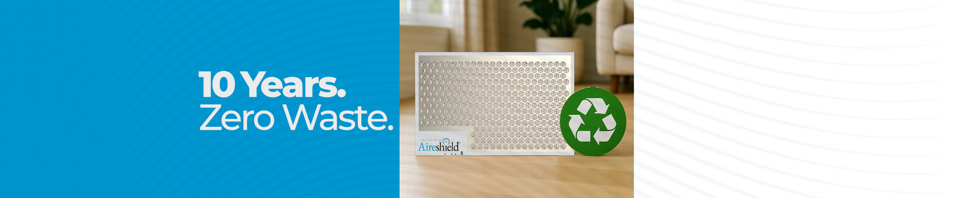 Reusable/washable air filter with a 10 Tear Lifespan. Zero Waste Air FIlter