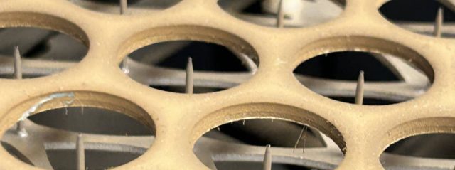 Buildup on the filter after use, showing the real impact.